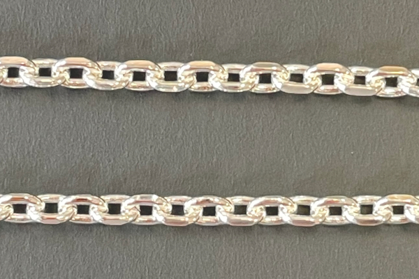 Diamond Cut Cable Link Pendant Chain