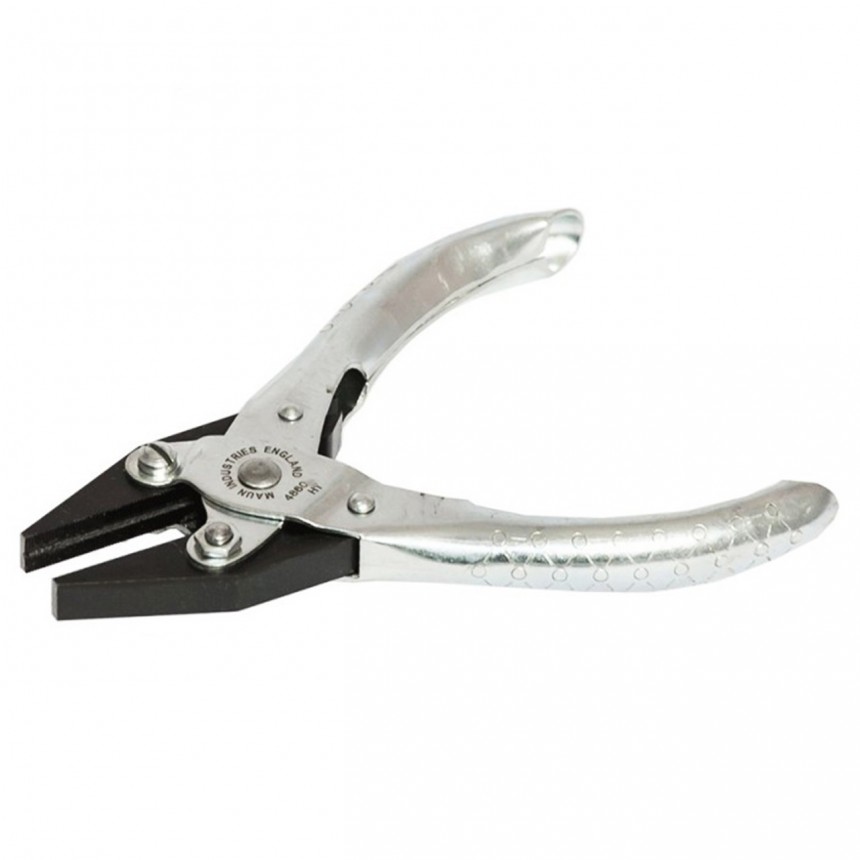 Maun Flat Nose Parallel Pliers (Vee Groove, Serrated)