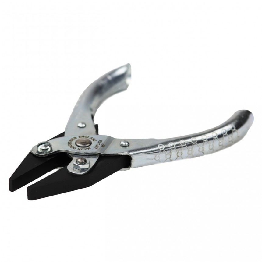Maun Flat Nose Parallel Pliers (Smooth, With Vee)