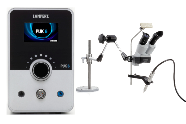 PUK 6 Precision Welder With Swing Arm Microscope